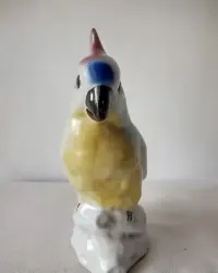 Porcelana Steatyt Katowice figurka papuga kolekcja PRL — ujęcie 3