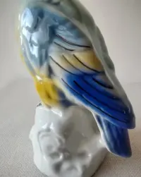 Porcelana Steatyt Katowice figurka papuga kolekcja PRL — ujęcie 5
