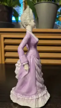 Porcelanowa figurka kobiety, Coalport, Ladies of Fashion, Sarah — ujęcie 4