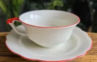 Porcelanowe duo (filiżanka i spodek) do herbaty - Carl Tielsch. — ujęcie 4