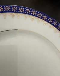 Porcelanowe talerze 12 sztuk.Kobaltowy wzor.Czechoslovakia. — ujęcie 2