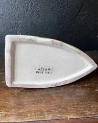 Porcelanowe żelazko - pojemnik vintage od Bassano del Grappa, Italy — ujęcie 5