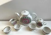 Porcelanowy serwis do kawy/herbaty "Lubiana" lata 60. PRL, vintage — ujęcie 5