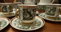 Porcelanowy serwis kawowy PRL klasyka — ujęcie 3