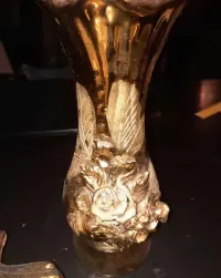 Porcelanowy zestaw w kolorze zlota. Vintage — ujęcie 2