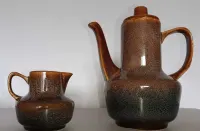 porcelit Mirostowice Agat dzbanek mlecznik  (kpl.) 1968 PRL — ujęcie 2