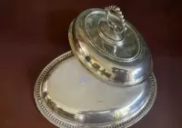Posrebrzany półmisek z pokrywką angielski 30 cm — ujęcie 3