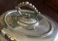 Posrebrzany półmisek z pokrywką angielski 30 cm — ujęcie 4