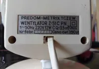 PRL - mały wentylator Predom - Metrix Z-51 C, sprawny — ujęcie 4