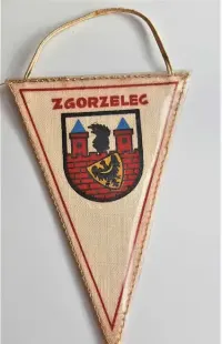 Proporczyk Zgorzelec Herb Polska Orzeł bez korony — ujęcie 3