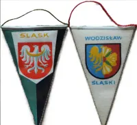 Proporczyki małe polskie PTTK - herby miast i znane miejsca (77 szt.), dobry i bardzo dobry stan — ujęcie 3