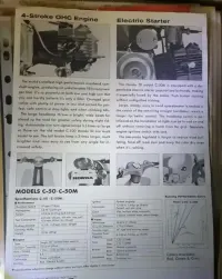 Prospekt ulotka Honda Cub C50 C50M lata 70te — ujęcie 2