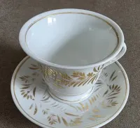 Przedwojenna, bardzo duża, porcelanowa filizanka — ujęcie 3