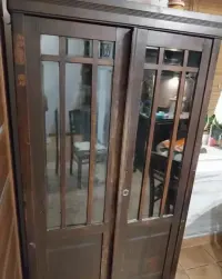 Przedwojenna szafa komoda serwantka gablota drewniana stara vintage — ujęcie 2