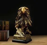 PRZEPIĘKNA Solidna Figurka Posąg Posążek Statua ORŁA — ujęcie 2