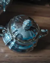 Przepiękny porcelanowy środek stołu okuty WMF — ujęcie 5