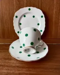 *Prześliczna Stara POLKA Royal Vale Filiżanka Vintage Anglia Porcelana — ujęcie 5