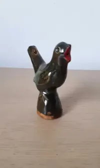 ptaszek gwizdek ceramika Iłża vintage figurka — ujęcie 3