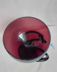 Puchar kielich makora mała 19 cm fiolet Krosno — ujęcie 4