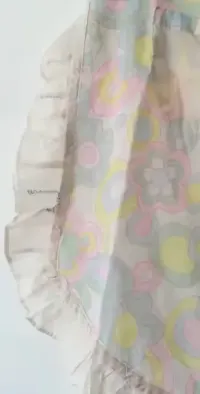 retro vintage kolorowy powojenny fartuch fartuszek w kwiaty czasy prlu — ujęcie 3