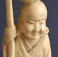 Rzeźba, figura Okimono, Chiny XIX wiek — ujęcie 2