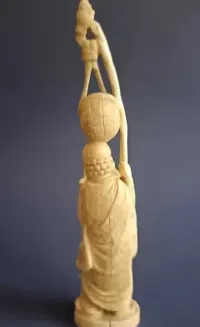 Rzeźba, figura Okimono, Chiny XIX wiek — ujęcie 3