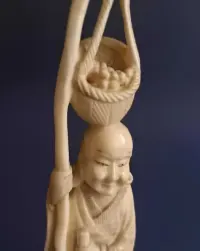 Rzeźba, figura Okimono, Chiny XIX wiek — ujęcie 4