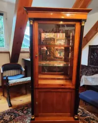 Serwantka, biblioteka, meble, biedermeier, antyk. — ujęcie 2