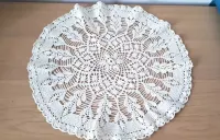 serweta szydełkowa kordonek serwetka hand made vintage — ujęcie 4
