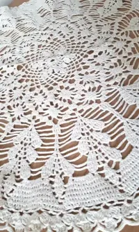 serweta szydełkowa kordonek serwetka hand made vintage — ujęcie 5