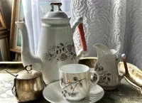 Serwis do kawy na 12 osób, porcelana, zabytkowy, Rorstrand 1920 rok — ujęcie 2
