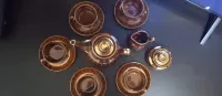 Serwis kawowy z porcelany Pruszków,Asłanowicz porcelana  filiżanki — ujęcie 3
