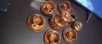 Serwis kawowy z porcelany Pruszków,Asłanowicz porcelana  filiżanki — ujęcie 4
