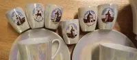 Serwis z porcelany Ćmielów Perłowy PRL i kieliszki z ZSRR — ujęcie 5