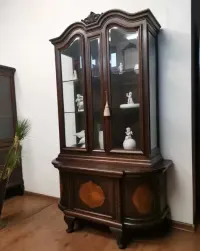 Śliczna dębowa witryna biblioteczka antyk 801/2025 — ujęcie 3