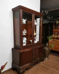Śliczna dębowa witrynka biblioteczka antyk 708/2025 — ujęcie 4