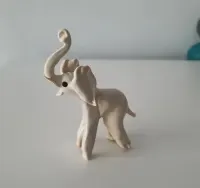 Słoń * na szczęście * słonik figurka szklana hand made szkło  NOWA — ujęcie 3