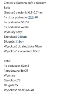 Sofa rattanowa fotel rattan NATURALNY gruby oplot KOKON na Ogród Taras kanapa krzesło — ujęcie 5