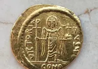 Solidus Phocas 602-610 Bizancjum — ujęcie 2