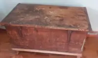 Sprzedam Stara drewniana skrzynia  kufer retro  do renowacji (90x45x — ujęcie 2