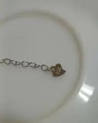 Srebrna przedłużka do bransoletki łańcuszka 3 cm Rodowana Srebro 925 — ujęcie 5