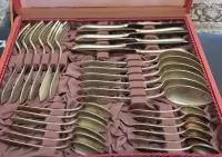 Srebrne sztućce próba 800 | 1,72 kg | 30 sztuk | komplet w etui Jubile — ujęcie 5