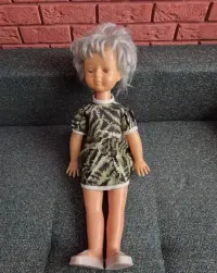 Stara lalka PRL - 73 cm — ujęcie 2