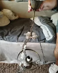 Stara lampa mosiężna — ujęcie 2