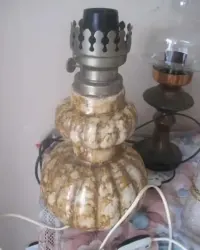 stara lampa PRL wysokość 33 cm — ujęcie 2