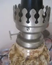 stara lampa PRL wysokość 33 cm — ujęcie 3
