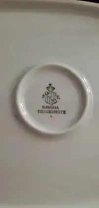 Stara Misa w niebieskie róże  z porcelany Bavaria — ujęcie 4