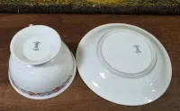 Stara, przedwojenna porcelanowa filiżanka,  Hermann Ohme, Szczawienko — ujęcie 3