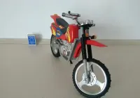 stara zabawka PRL duży motor terenowy cross 125 / 150 KTM Honda Yamaha — ujęcie 4