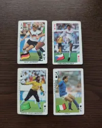 Stare karty do gry z piłkarzami Football bubble gum z lat 90 - wymiana — ujęcie 2